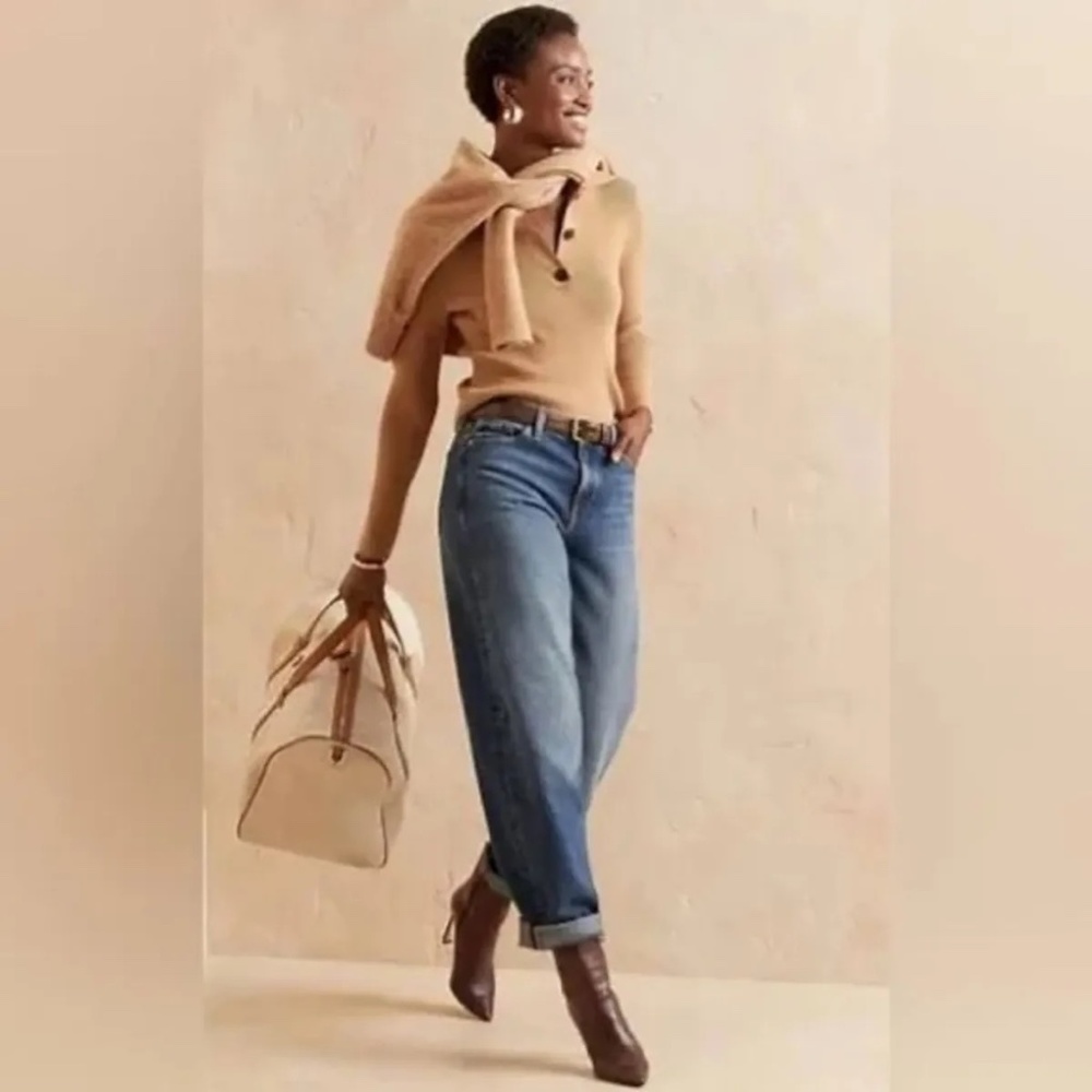 Banana Republic ultra high rise barrel jean NWT